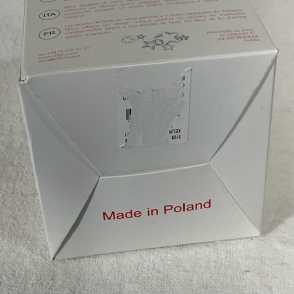 Vitbis glass ornament styled like a Faberge egg, made in Poland. NIB. - Picture 8 of 8